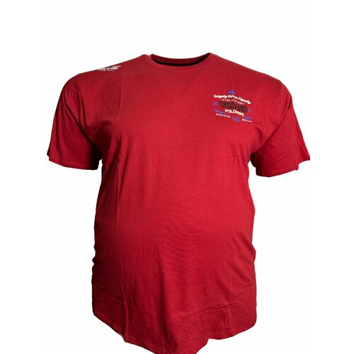 мужская футболка polo pepe, красная
