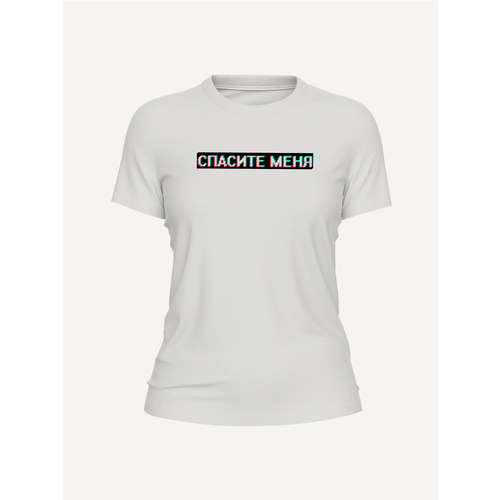 женская футболка с принтом printhan, белая