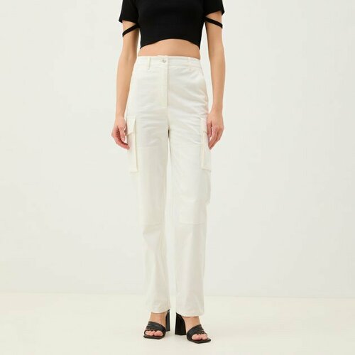 женские брюки карго moschino jeans, белые