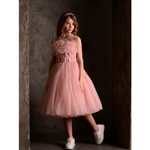 платье lilastyle для девочки, розовое