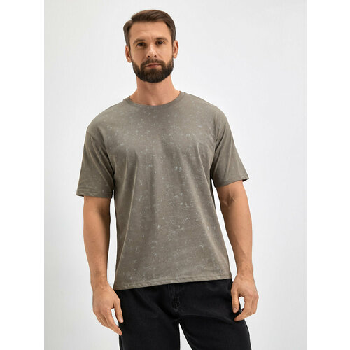 мужская футболка с коротким рукавом mostom, коричневая
