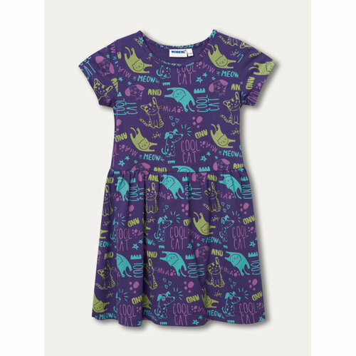 платье-футболки winkiki для девочки, фиолетовое