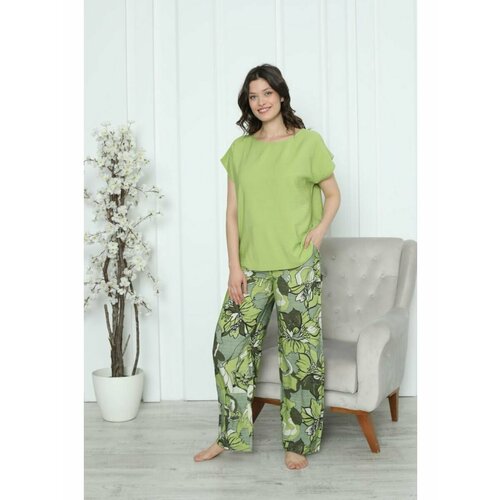женская пижама nicoletta, зеленая