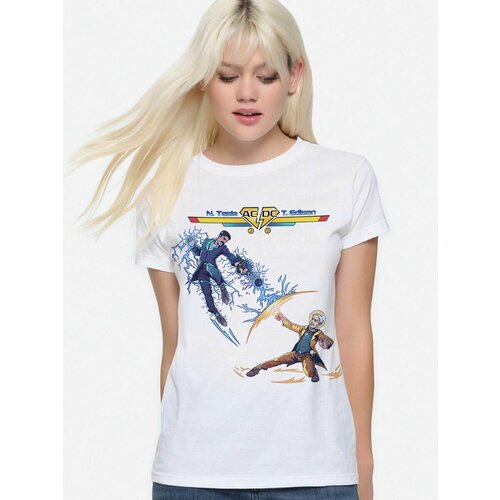 женская футболка с принтом dreamshirts studio, белая