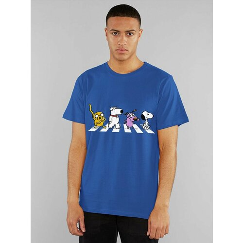 мужская футболка с принтом dreamshirts studio, синяя