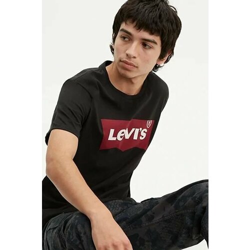 мужская футболка с коротким рукавом levi’s®, черная
