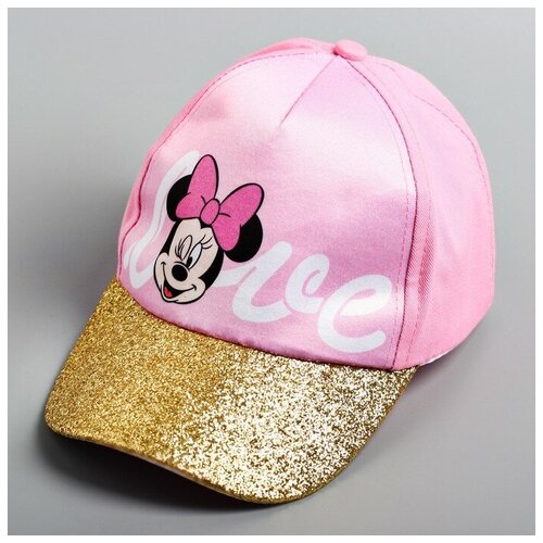 кепка disney для девочки, розовая