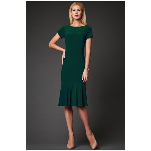 женское платье макси арт-деко, зеленое
