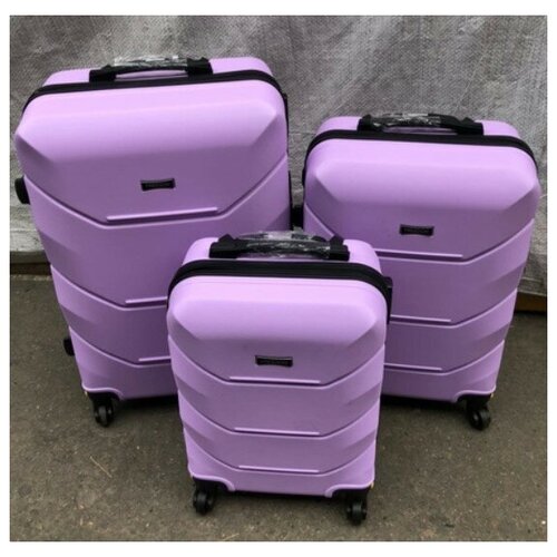 женский чемодан баолис, фиолетовый
