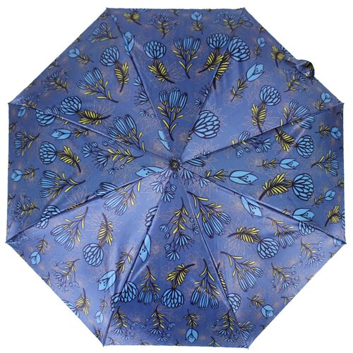 женский зонт-трости zemsa, голубой