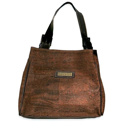 женская кожаные сумка ibercork, коричневая