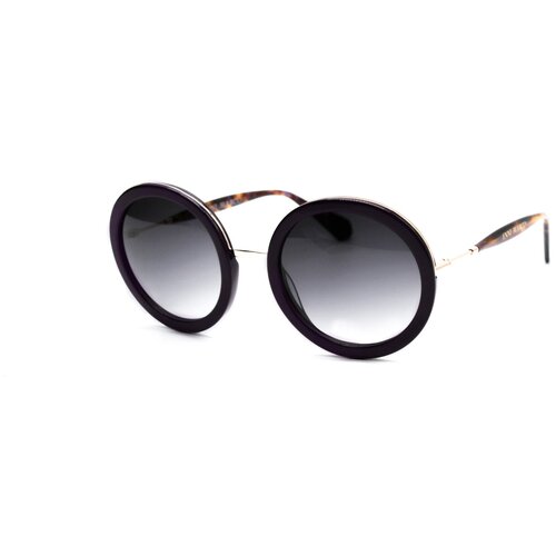 женские круглые солнцезащитные очки enni marco, фиолетовые
