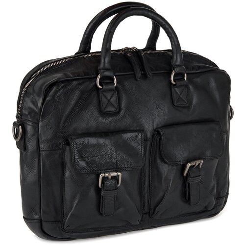 мужской кожаные портфель dr.koffer, черный