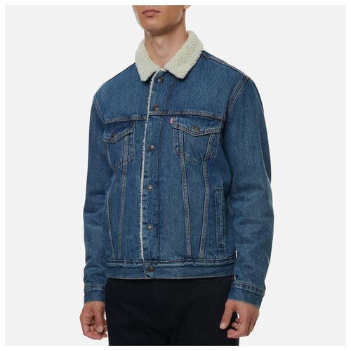мужская джинсовые куртка levi’s®, синяя