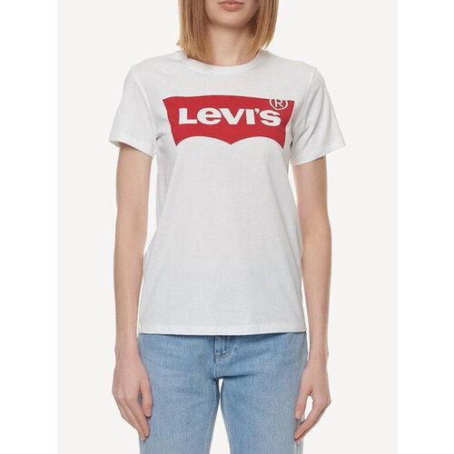 женская футболка с принтом levi’s®, белая