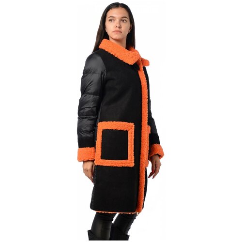 женская куртка удлиненные evacana, черная