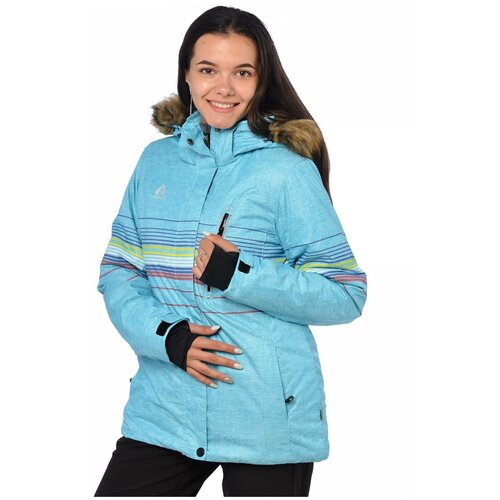 женская горнолыжные куртка azimuth, голубая