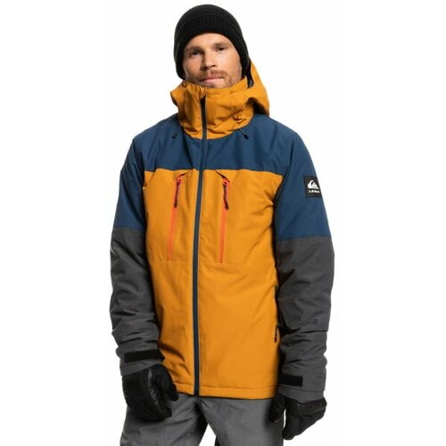 мужская сноубордические куртка quiksilver, коричневая