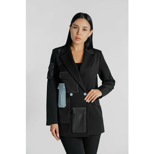 женский классические пиджак iz13, черный