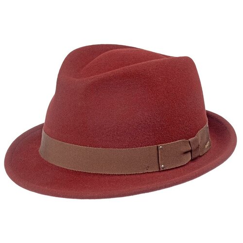 мужская шляпа bailey, бордовая