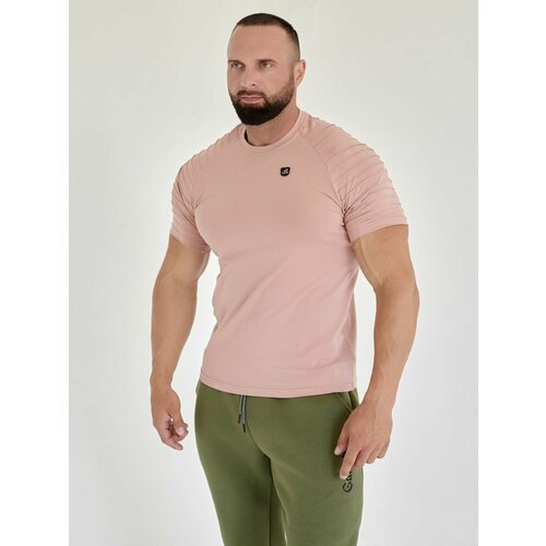 мужская футболка galaktika, розовая