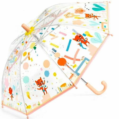 зонт djeco для девочки, розовый