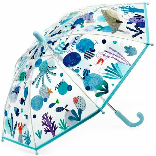 зонт djeco для девочки, голубой