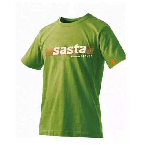 мужская футболка с принтом sasta, зеленая