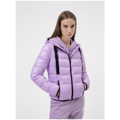 женская куртка hugo, фиолетовая