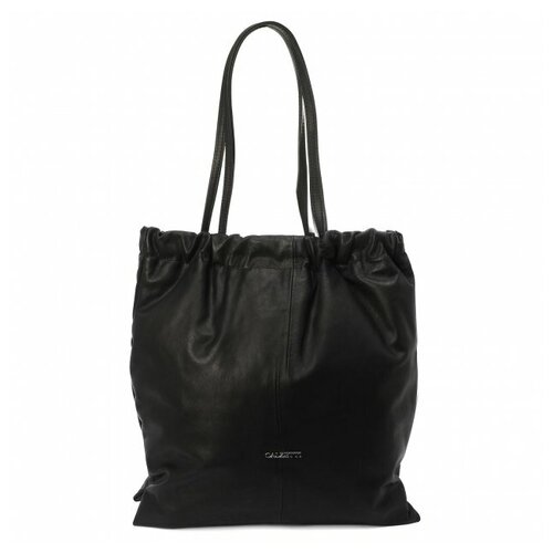 женская сумка-шоперы calzetti, черная