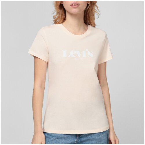 женская футболка levi’s®, розовая