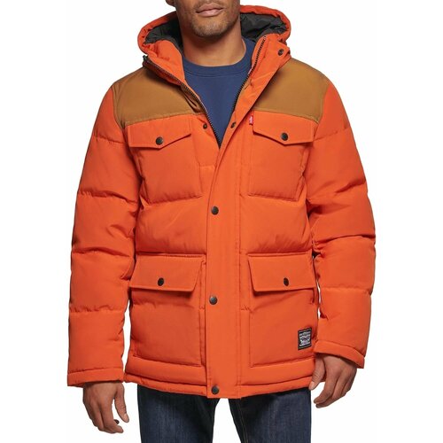 мужская утепленные куртка levi’s®, оранжевая