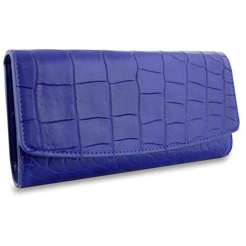 женский кошелёк exotic leather, синий