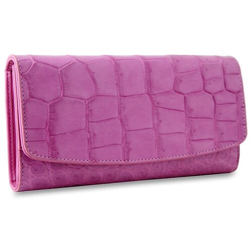 женский кошелёк exotic leather, розовый
