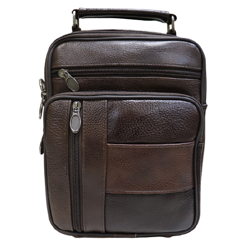 мужская сумка через плечо canevo, коричневая
