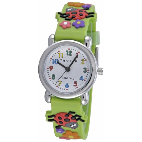часы тик-так для девочки, зеленые