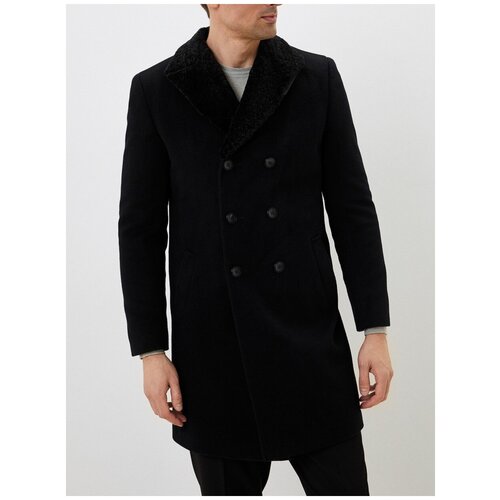 мужское двубортные пальто berkytt, черное