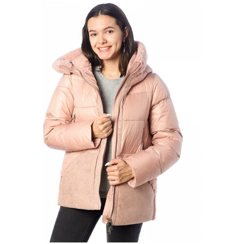 женская короткие куртка evacana, розовая
