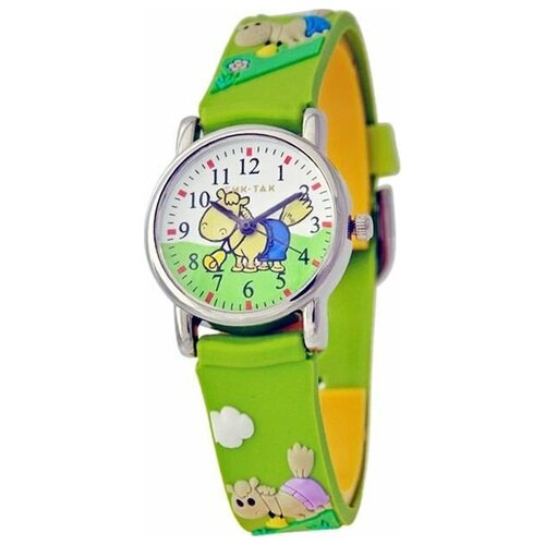 часы тик-так для девочки, зеленые