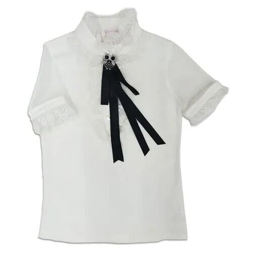 блузка с длинным рукавом colabear для девочки, бежевая