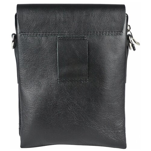мужская кожаные сумка carlo gattini, черная