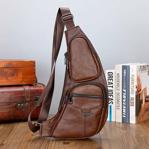 мужская сумка через плечо bag-trophy, коричневая
