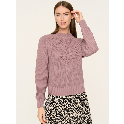 женский свитер удлиненные vay, розовый