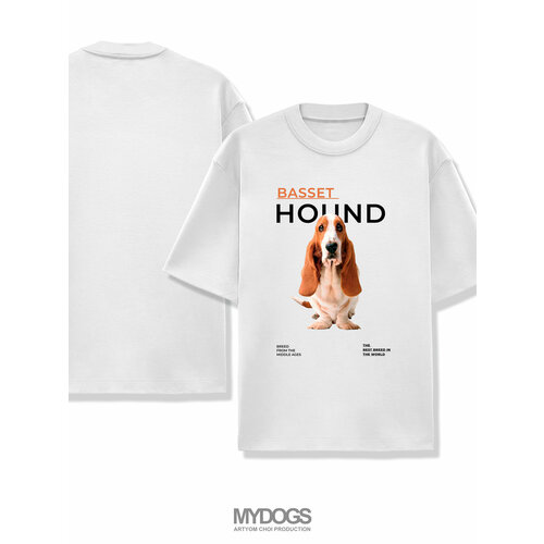 мужская футболка с принтом mydogs, белая