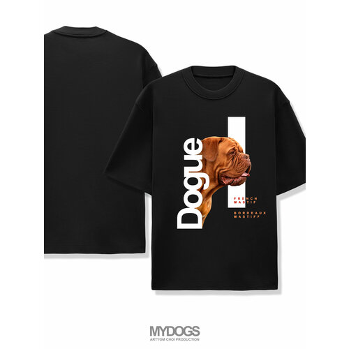 мужская футболка с принтом mydogs, черная