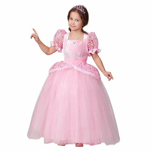 платье батик для девочки, розовое