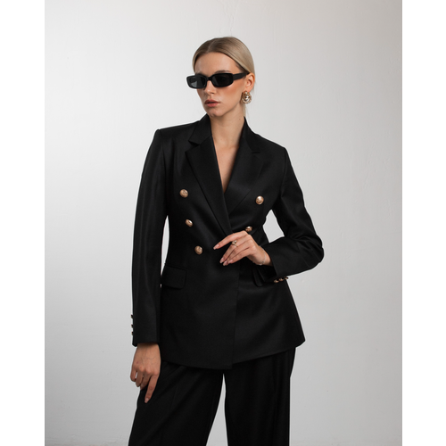 женский классические пиджак lenes brand, черный
