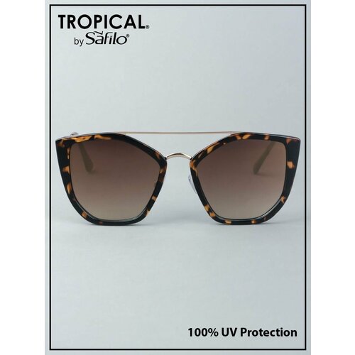женские солнцезащитные очки tropical by safilo, золотые