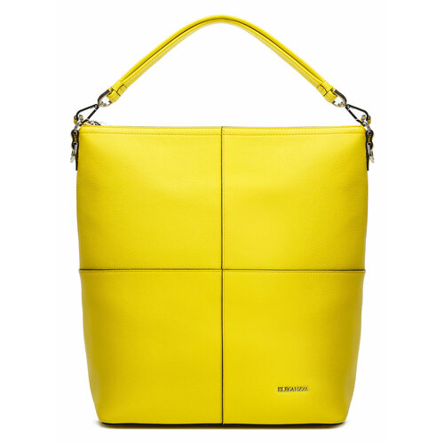 женская кожаные сумка eleganzza, желтая
