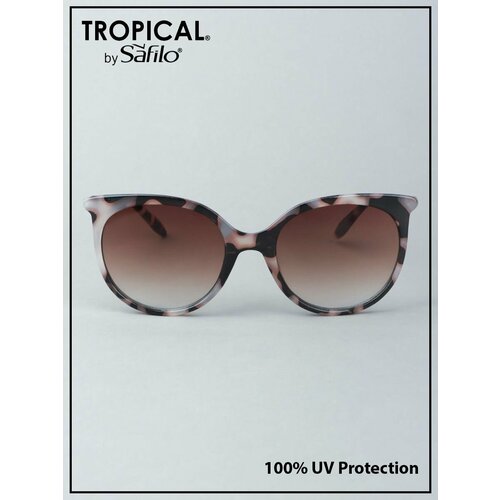 женские солнцезащитные очки tropical by safilo, коричневые